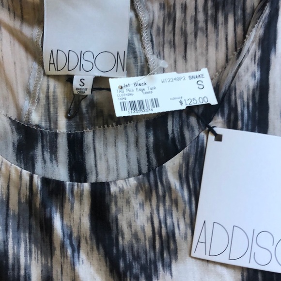 Addison Pico Edge Tank in Snake Print! NWT! - Picture 3 of 4